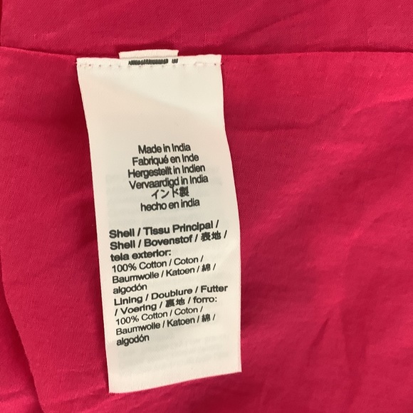 NWT J.Crew Factory Puff Sleeve Eyelet Dress Pink 10 - Picture 9 of 9